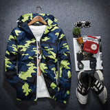 Camouflage Windbreaker Hooded Parka 2016 Streetwear Jacket