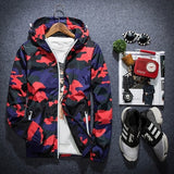 Camouflage Windbreaker Hooded Parka 2016 Streetwear Jacket